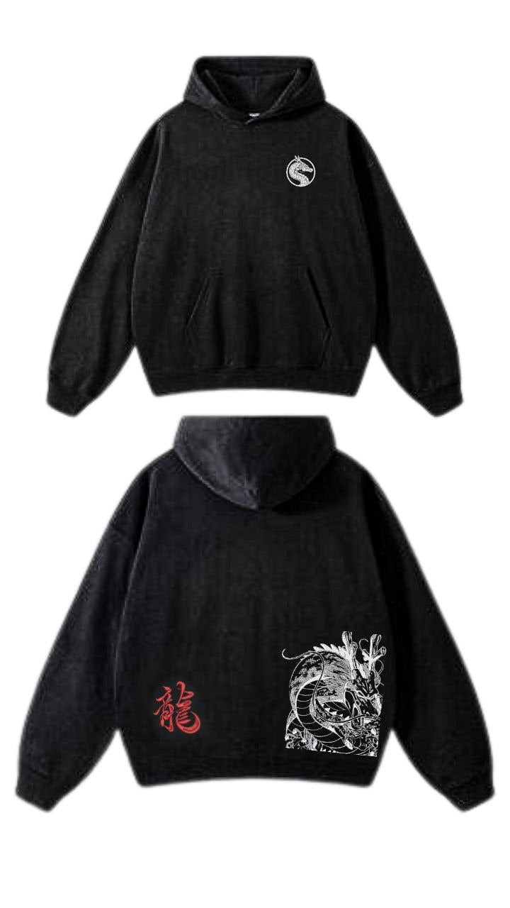 神龍 Shenron Black Heavy Hoodie - 辰年 Year of the Dragon Special