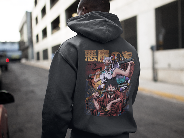 Yamato x Luffy Premium Heavy Hoodie