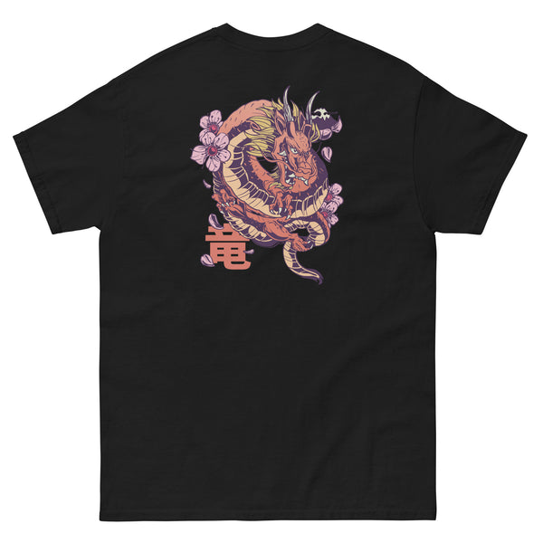 Premium Sakura Dragon Back Shirt