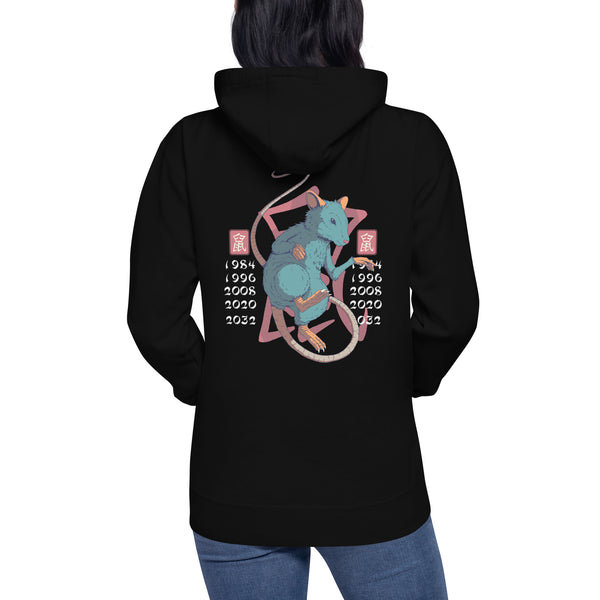 Premium Zodiac Mouse Back Hoodie