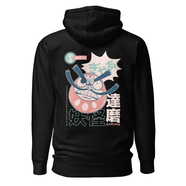 Premium Yokai Daruma Back Hoodie