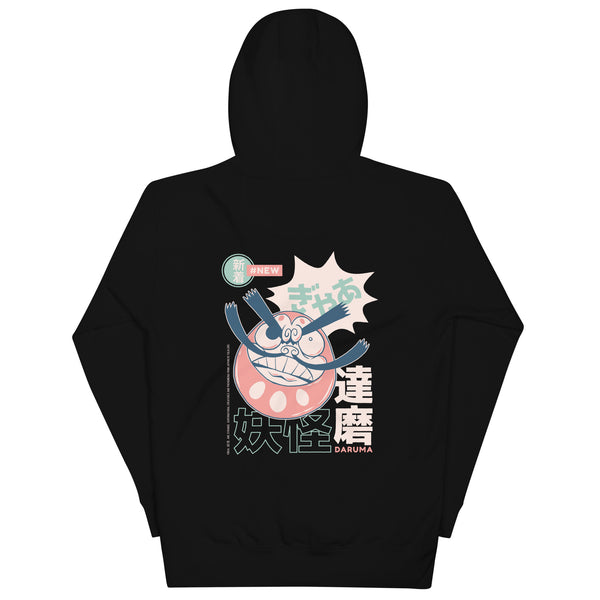 Premium Yokai Daruma Back Hoodie