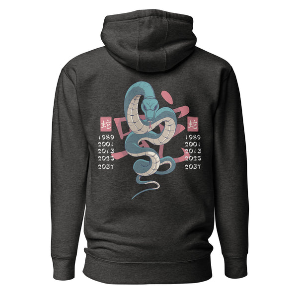 Premium Zodiac Snake Back Hoodie