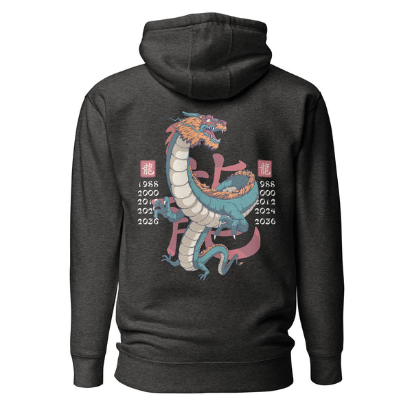 Premium Zodiac Dragon Back Hoodie